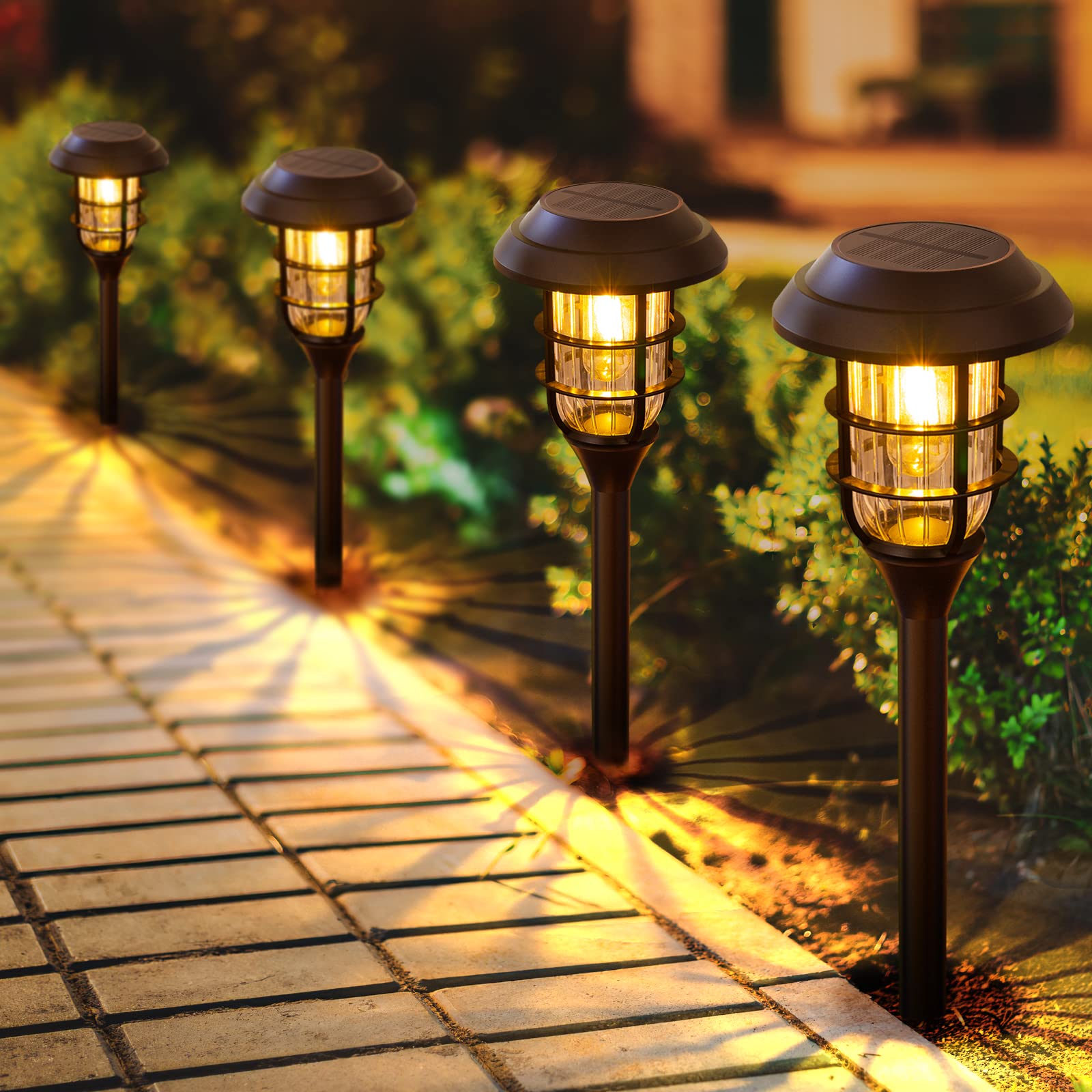Professional installing landscape lighting in East New Market, MD home