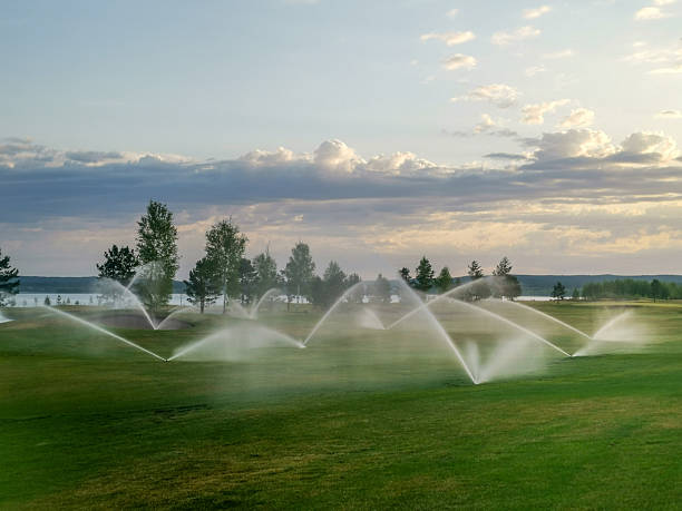 Landscape irrigation repair restoring sprinkler system performance