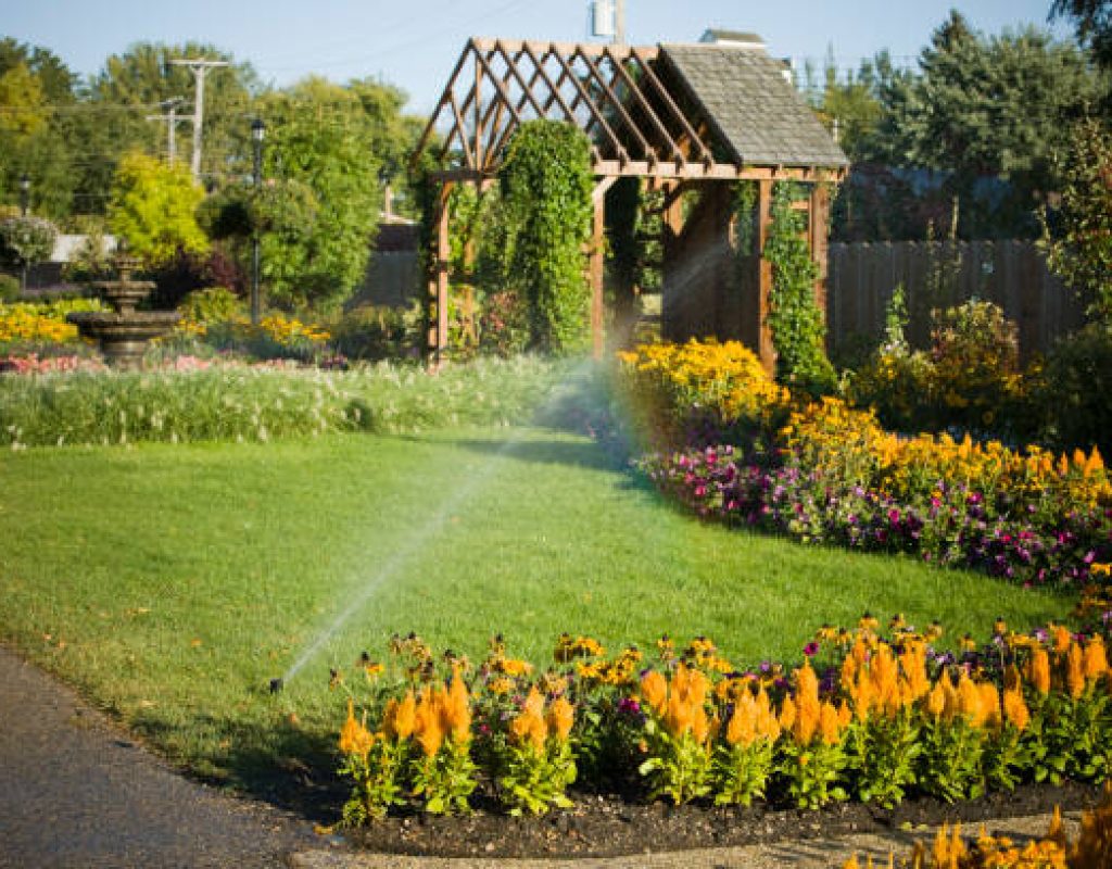 Commercial irrigation system setup by Miles Creek Irrigation and Landscaping experts