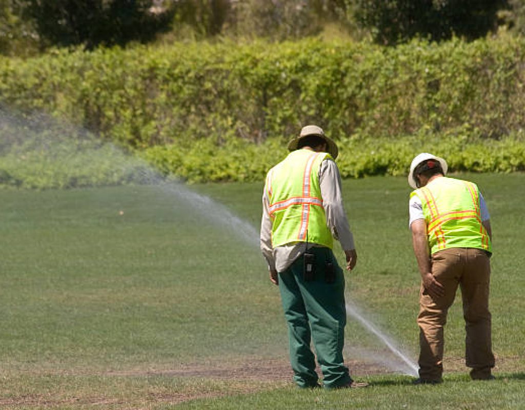 Sprinkler system repair for residential landscape irrigation