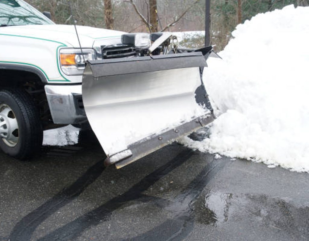 Parking lot snow removal handled by Miles Creek Irrigation and Lighting
