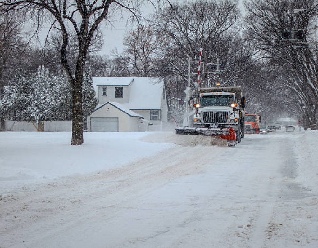 snow clearing service performed by certified professionals