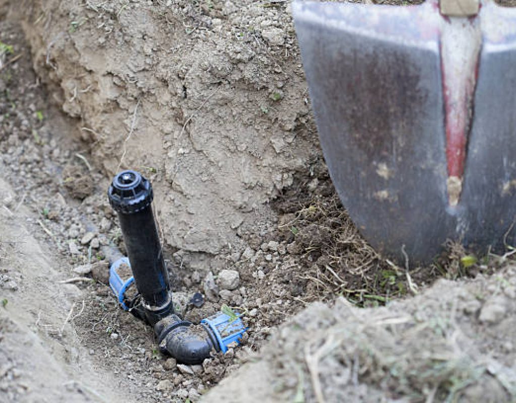 Irrigation system installation and testing by Miles Creek Irrigation professionals