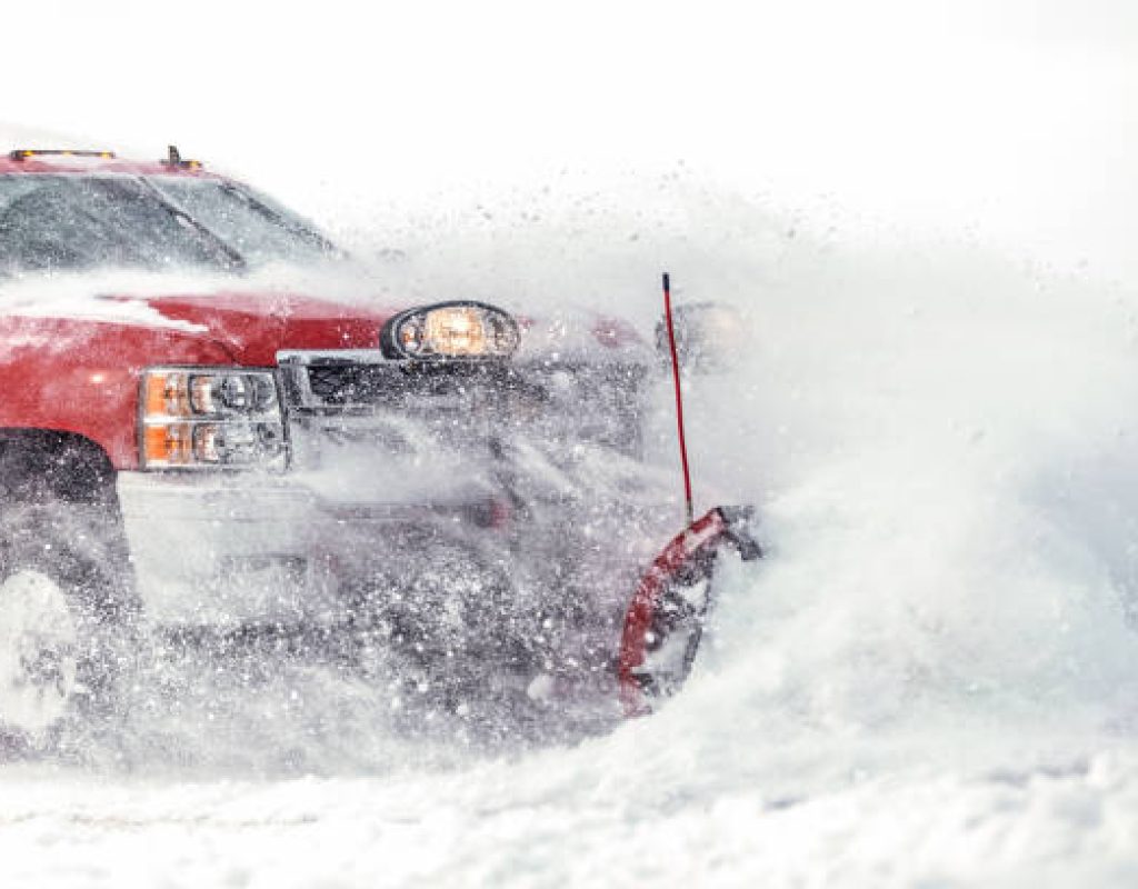 commercial snow removal handled by Miles Creek Irrigation and Lighting