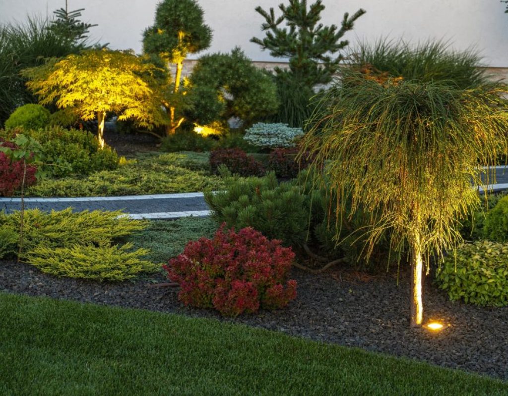 Outdoor lighting design for Maryland coastal home